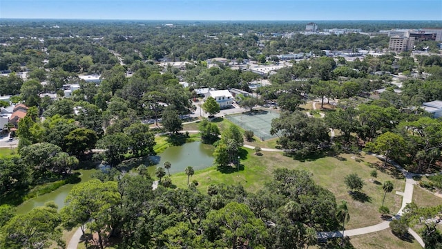0 9th St, Sarasota, FL 34237 - drone / aerial view featuring a water view