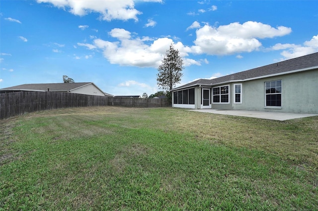 37437 Laurel Hammock Dr, Zephyrhills, FL 33541 - view of yard featuring a patio and a fenced backyard