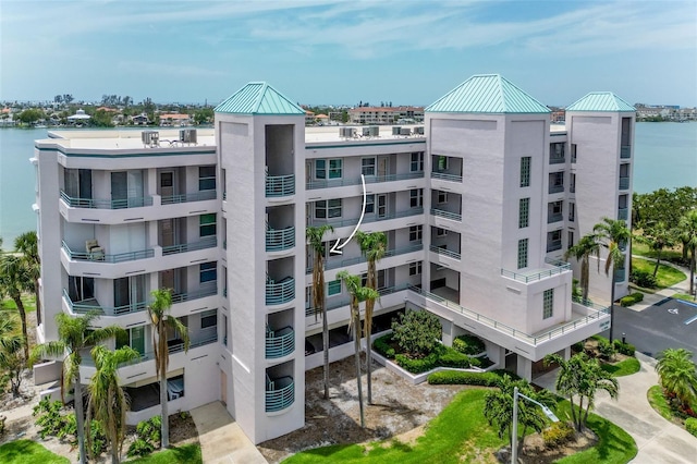 view of property featuring a water view