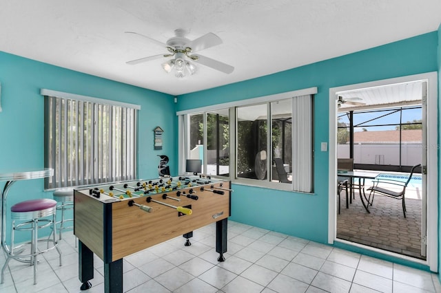 1403 Garden Ave, Tarpon Springs, FL 34689 - playroom with a ceiling fan