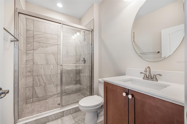 4808 Jackson Club Loop, Tampa, FL 33624 - full bath featuring vanity, a shower stall, and tile patterned flooring