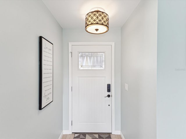 doorway with baseboards