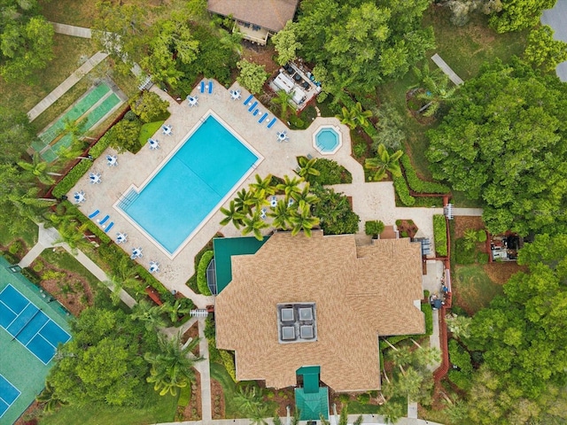 drone / aerial view