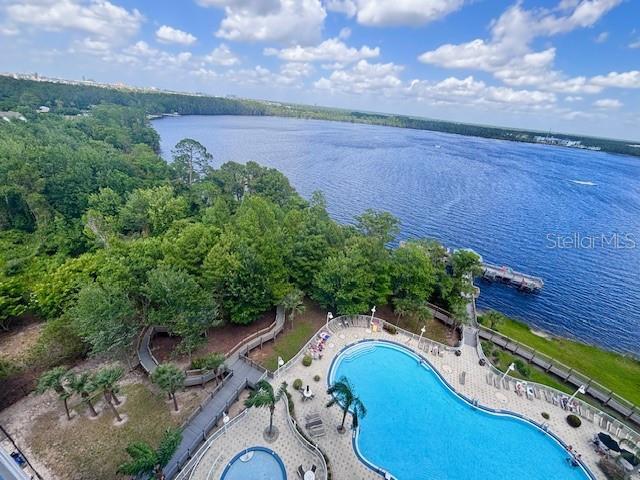 13415 Blue Heron Beach Dr Unit 1006, Orlando, FL 32821 - aerial view featuring a water view
