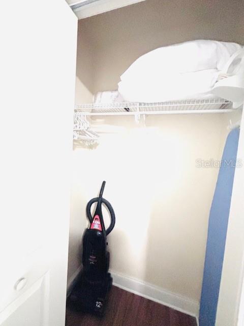 13415 Blue Heron Beach Dr Unit 1006, Orlando, FL 32821 - walk in closet with wood finished floors