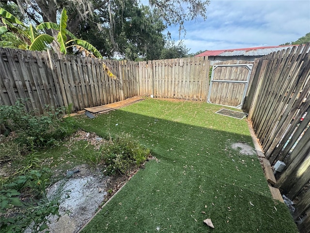 6405 Osprey Lake Cir, Riverview, FL 33578 - view of yard with a fenced backyard