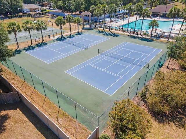 518 Royal Ridge St, Valrico, FL 33594 - view of sport court with fence and a community pool