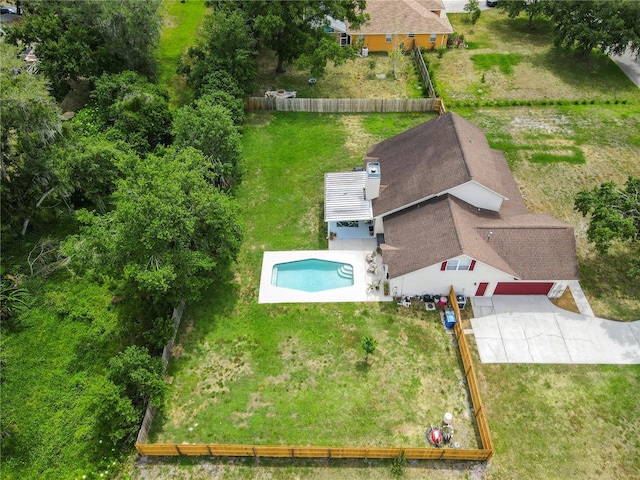 2512 Rustic Oaks Dr, Lutz, FL 33559 - aerial view of property and surrounding area featuring a pool
