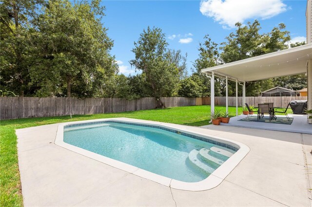 2512 Rustic Oaks Dr, Lutz, FL 33559 - view of swimming pool featuring a patio area