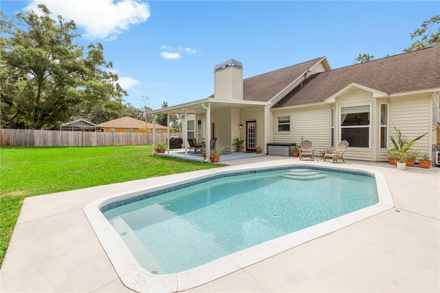 2512 Rustic Oaks Dr, Lutz, FL 33559 - view of pool with a patio area