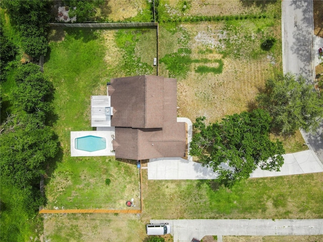 2512 Rustic Oaks Dr, Lutz, FL 33559 - bird's eye view of a pool