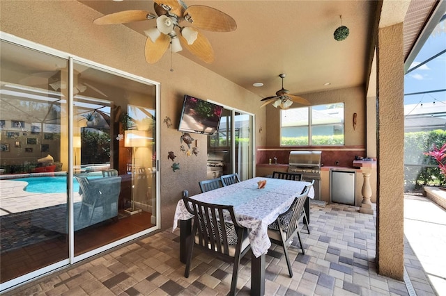 sunroom / solarium with a wealth of natural light