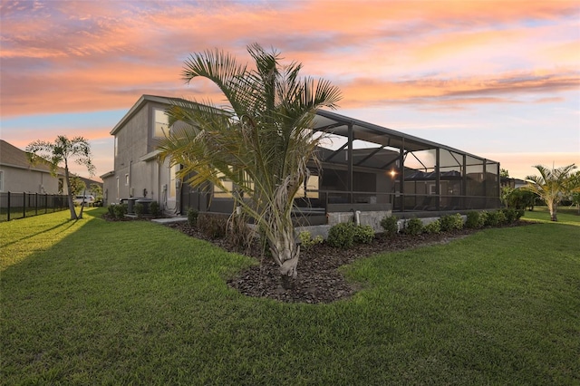 5477 Wayfarer Ave, Apollo Beach, FL 33572 - back of property with a lanai