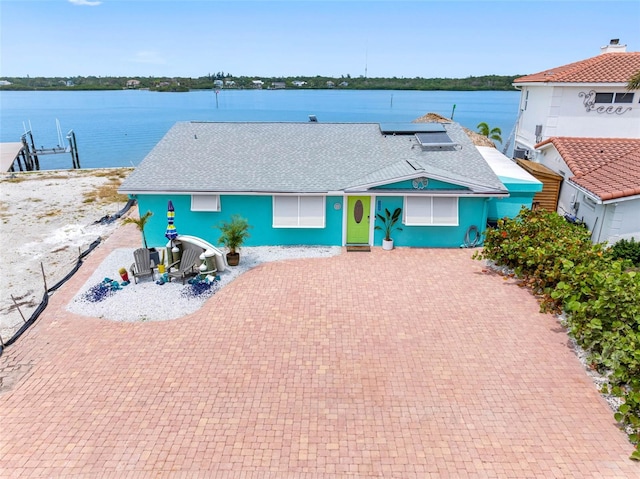 326 176th Avenue Cir, Redington Shores, FL 33708 - view of front of house with a water view
