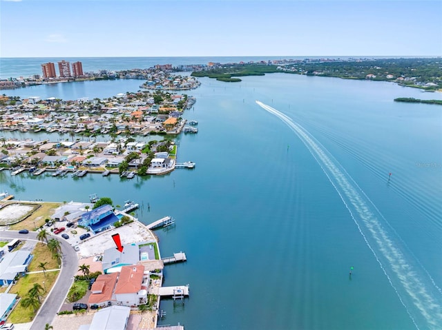326 176th Avenue Cir, Redington Shores, FL 33708 - aerial view of property's location with a large body of water