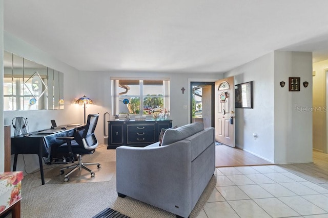 7534 Culberson Dr, Port Richey, FL 34668 - living area featuring light tile patterned floors