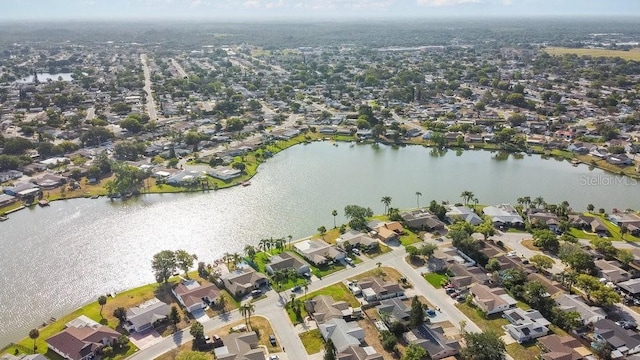7534 Culberson Dr, Port Richey, FL 34668 - bird's eye view with a water view and a residential view
