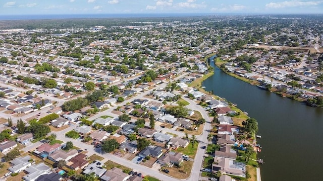 7534 Culberson Dr, Port Richey, FL 34668 - bird's eye view featuring a residential view and a water view