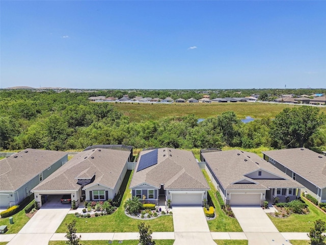 aerial view featuring a residential view