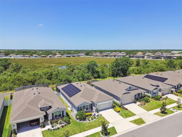 drone / aerial view featuring a residential view