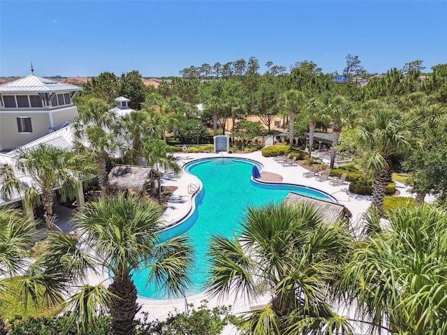 pool featuring a patio