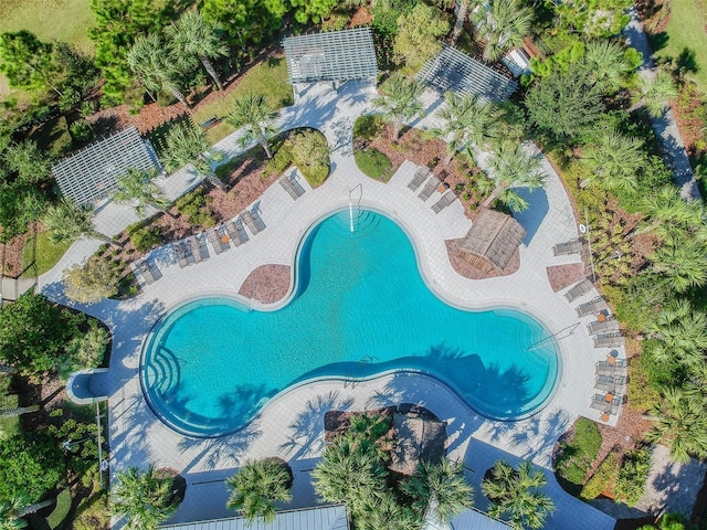 birds eye view of property