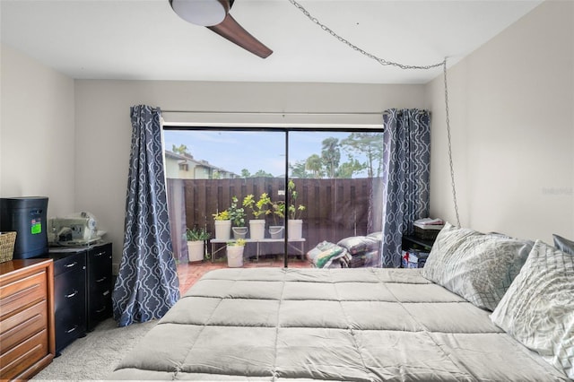 710 N Village Dr N Unit 102, Saint Petersburg, FL 33716 - bedroom featuring carpet flooring and ceiling fan