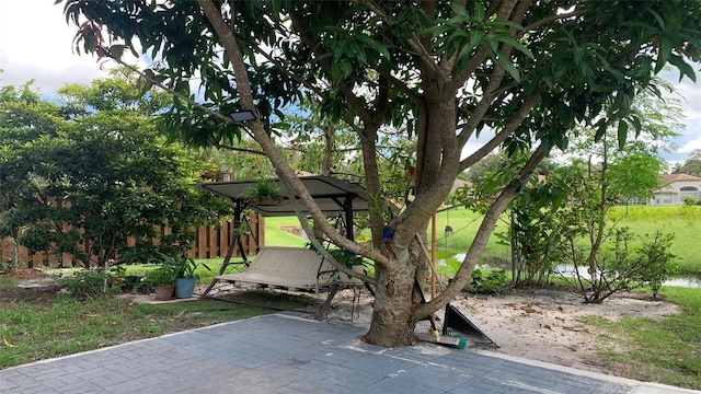 view of patio / terrace with fence
