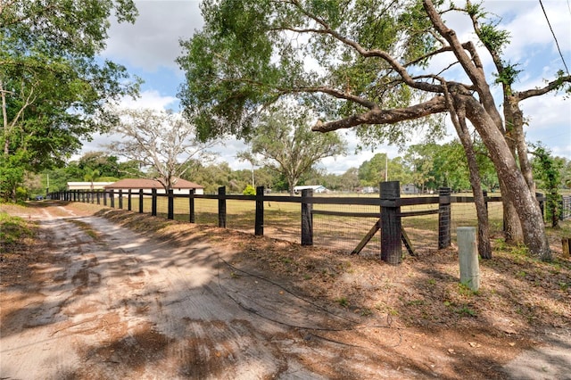 view of dirt / gravel road