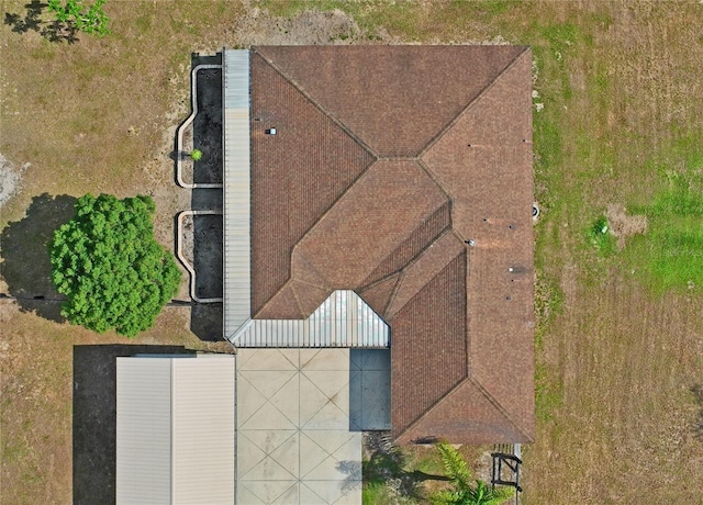 view from above of property