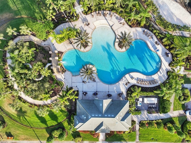 drone / aerial view