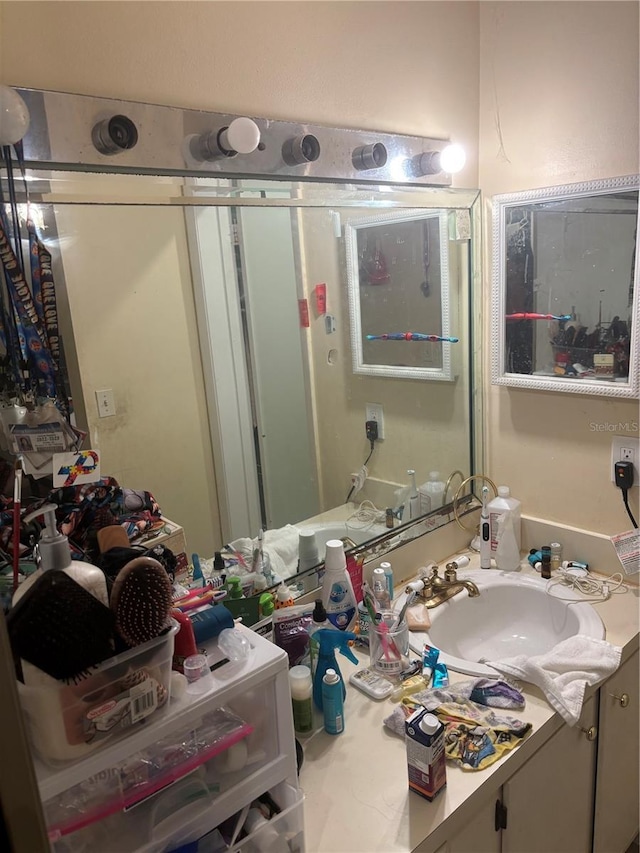 bathroom with vanity