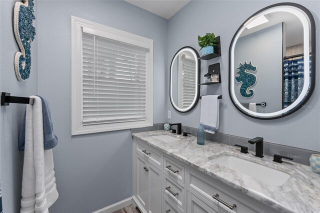 297 Lakeview Dr, Tarpon Springs, FL 34689 - bathroom with double vanity