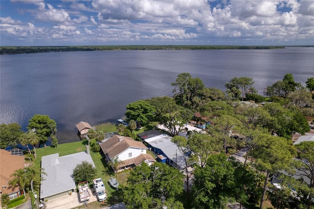 297 Lakeview Dr, Tarpon Springs, FL 34689 - aerial view of property's location with a large body of water and nearby suburban area