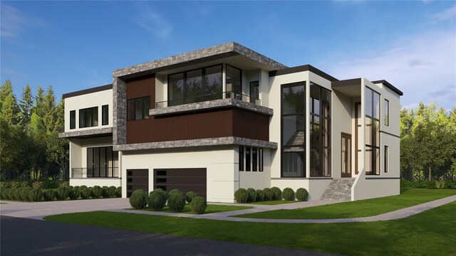 602 Channel Dr, Tampa, FL 33606 - view of building exterior featuring a garage and concrete driveway