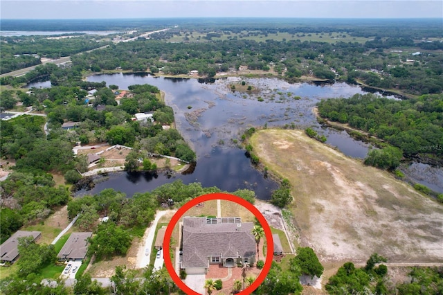 5058 Westlake Blvd, Dade City, FL 33523 - aerial view of property and surrounding area with a nearby body of water