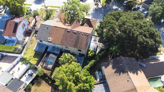aerial view featuring a residential view