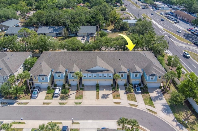 bird's eye view featuring a residential view
