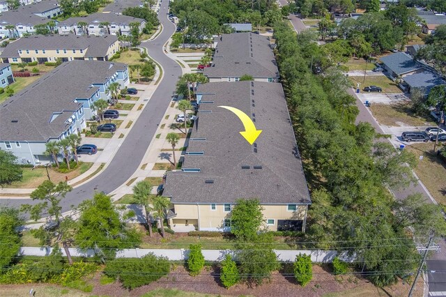 drone / aerial view featuring a residential view