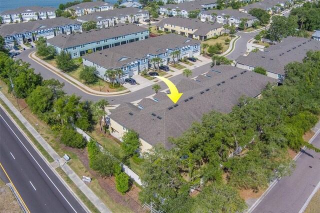birds eye view of property featuring a residential view