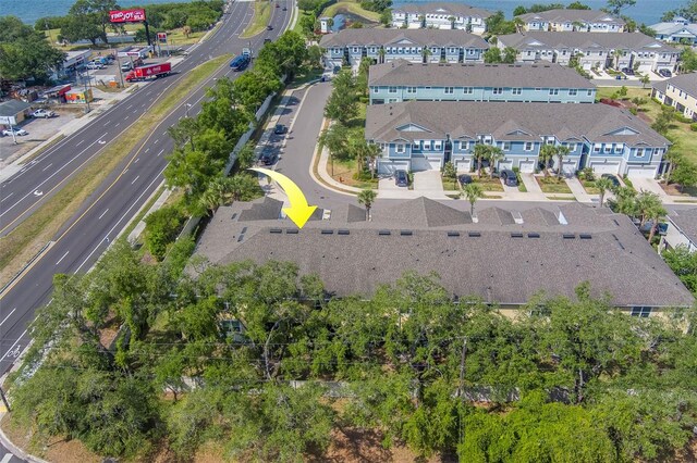 aerial view featuring a residential view