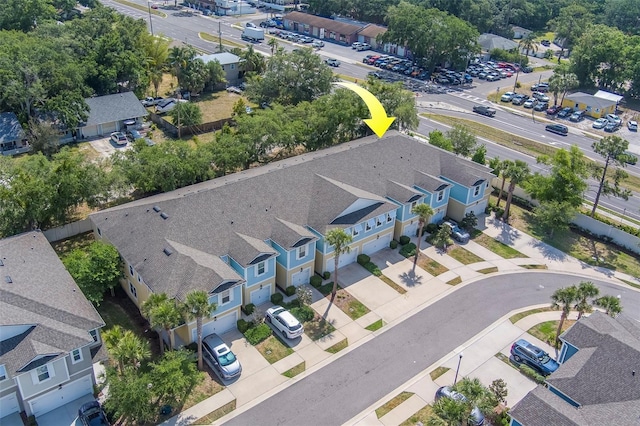 birds eye view of property featuring a residential view