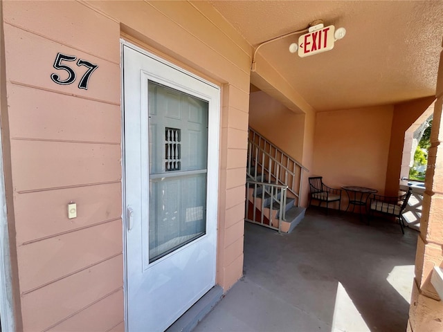 view of exterior entry