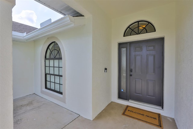 6332 35th Avenue Cir E, Palmetto, FL 34221 - property entrance featuring stucco siding