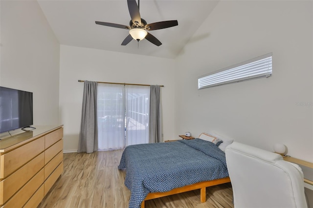 6332 35th Avenue Cir E, Palmetto, FL 34221 - bedroom featuring light wood-type flooring and a ceiling fan
