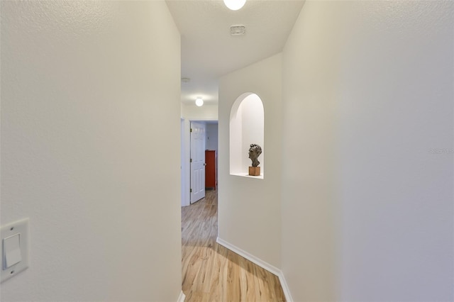 6332 35th Avenue Cir E, Palmetto, FL 34221 - corridor featuring light wood finished floors and baseboards