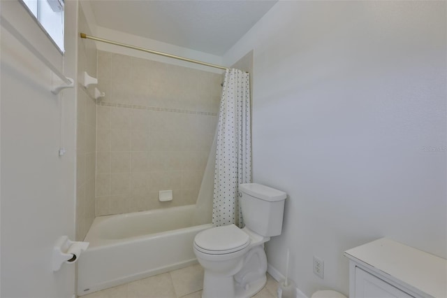 6332 35th Avenue Cir E, Palmetto, FL 34221 - bathroom featuring toilet, tile patterned floors, and shower / bath combo