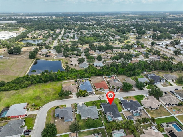 6332 35th Avenue Cir E, Palmetto, FL 34221 - aerial view of property's location with a nearby body of water and nearby suburban area