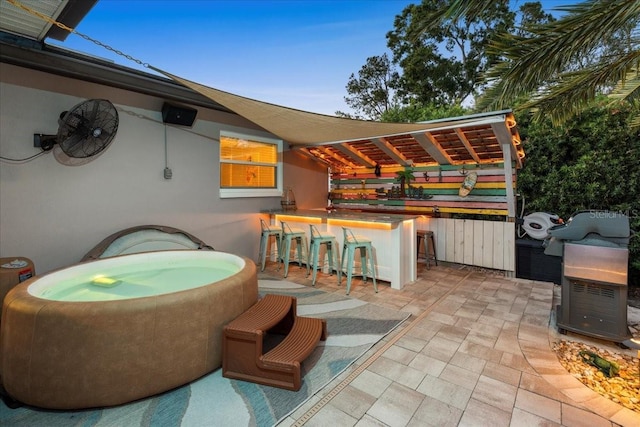 view of patio / terrace featuring grilling area