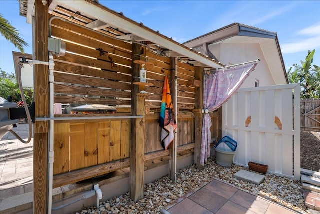 view of outdoor structure